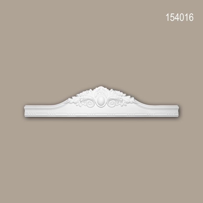 Fronton 154016 Profhome Encadrement de porte design intemporel classique blanc.