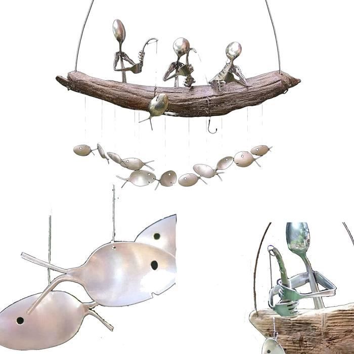 Figurine Pêcheur En Résine - Sculpture Jardin Réaliste, Déco Extérieur Intérieur, Statue Homme De Pêche Pour Jardin Et Maison