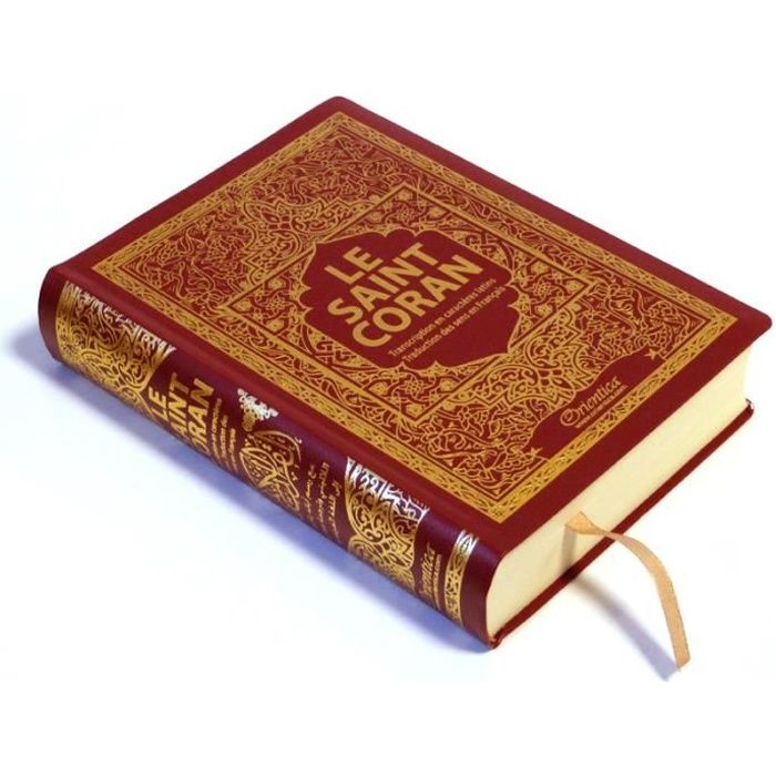 Le Saint Coran Arabe Francais Phonetique Transcription En Caracteres Latins Et Traduction Francaise Couleur Bordeaux Cdiscount Librairie