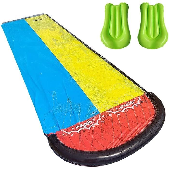 sympuk Tapis de Glisse Eau Adulte Enfant Toboggan Aquatique Jardin Gonflable Double Piste ventriglisse Toboggan Piscine Hors Sol361