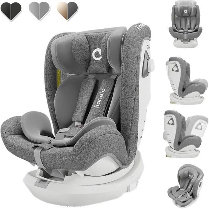 Lionelo Siege Auto Bebe Bastiaan Rwf Isofix Rotation 360 Groupe 0 1 2 3 Gris Achat Vente Siege Auto Lionelo Bastiaan Siege Auto Cdiscount