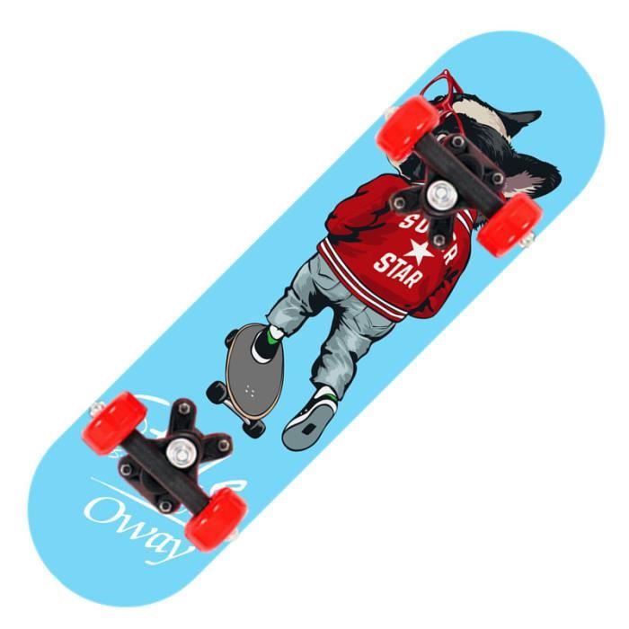 Skateboard pour enfants de moins de 6 ans - Un chien sympa - Bleu - 4 roues  - 30 kg - Achat / Vente Skateboard pour enfants de moins de 6 ans - Un  chien sympa - Bleu - 4 roues - 30 kg - Cdiscount