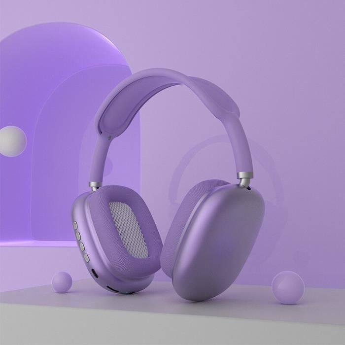 Taille Violet casque de jeu sans fil Air 4 Max Pod P9 Plus, avec  Microphone, avec partage Audio, basse profonde, antibruit - Cdiscount TV  Son Photo