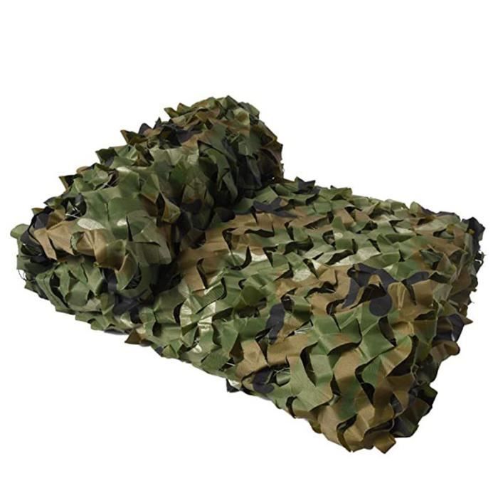 Voile d'ombrage - Marine - Camouflage militaire - 2x3M - Idéal pour