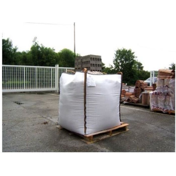 Sac big bag eco chantier blanc 1m3 - 91 x 91 x 106 mm - 1500kgs