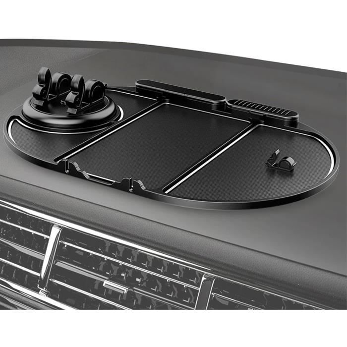 Tapis De Tableau De Bord Anti-Dérapant Pour Toyota Camry (2007-2011) - Noir Cuir/Silicone