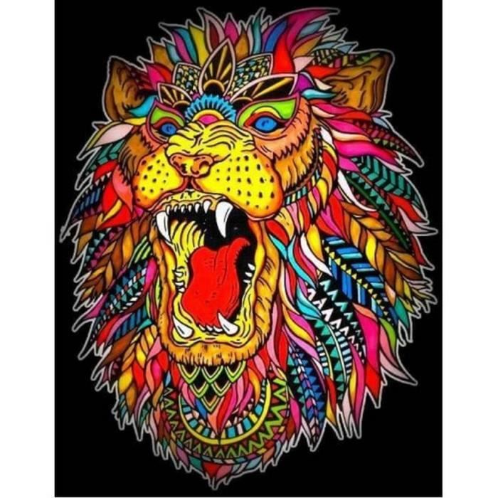 Coloriage Mandala Mandala Loup Couleur  Coloriage Tigre Mandala
