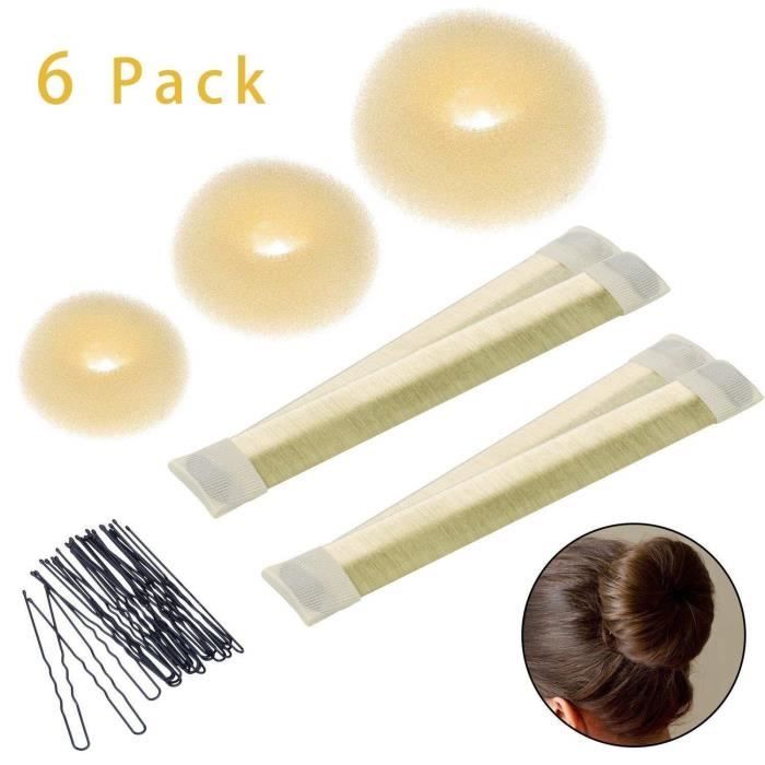 Accessoire De Coiffure Cheveux Stylise 3 Couronne Eponge De Donut 2cheveux Donut Chignon 1sac Clip A Chignon Pour Filles Mariage Cdiscount Au Quotidien