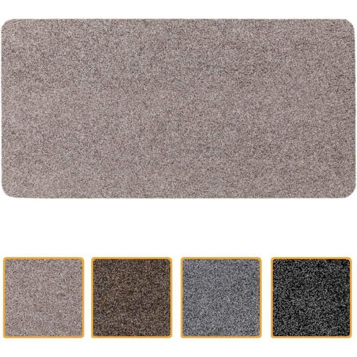 Tapis De Couloir Longueur 3m X 90cm - Gris Rayé - Antidérapant Et Lavable - Pour Entrée Cuisine Bureau - Vendue Au Mètre - 9