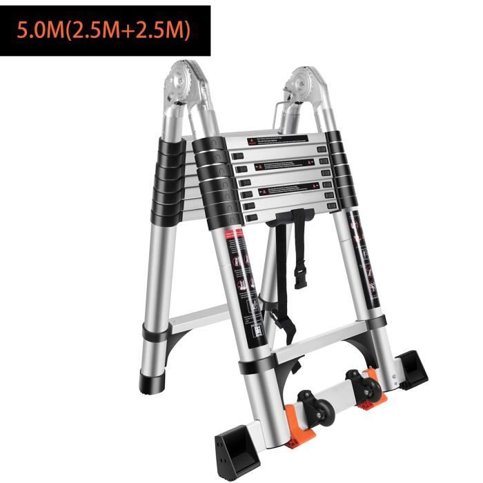 Échelle Télescopique Pliante Multi-Fonction en Aluminium 150 Kg ...