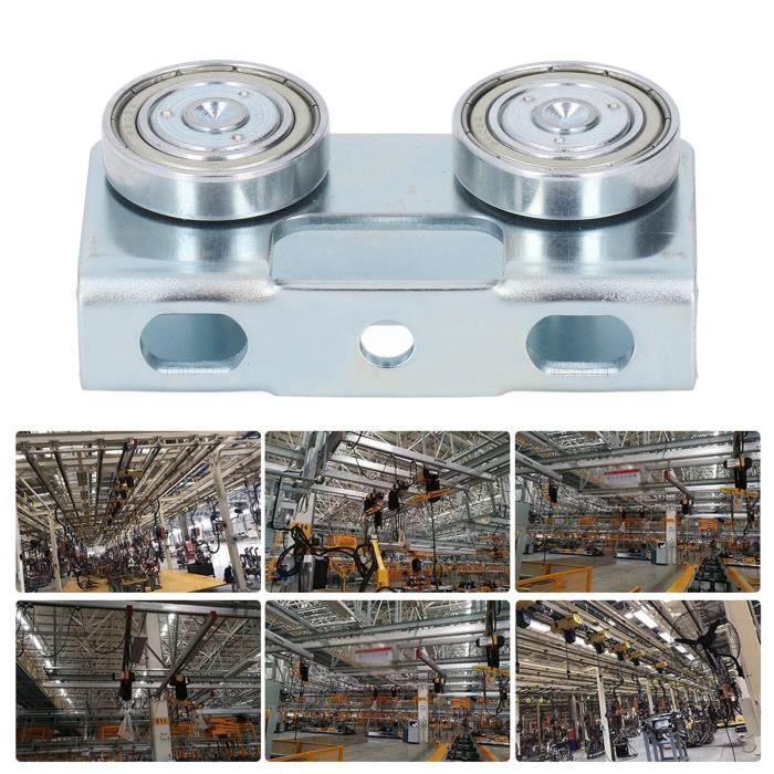 Rouleaux Chariot 4 Roues Acier Inoxydable - Pour Portes Coulissantes Maison/armoires - Ensemble Chariot