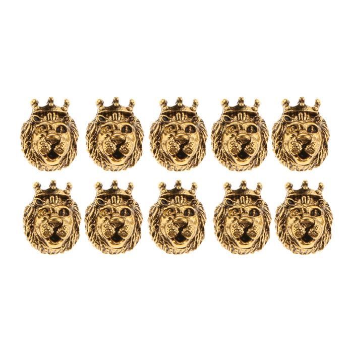 Bronze MagiDeal 10pcs Spacer Perles Pendentifs Charmes en Alliage Forme Lion Tête Connecteurs Conclusions pour Fabrication de Bijoux DIY Bricolage 12 x 13 mm