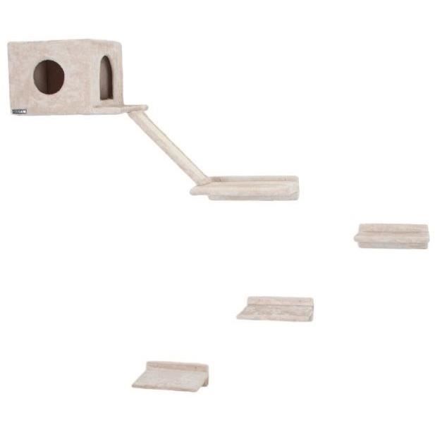 Kerbl Mur D Escalade Pour Chats Mont Blanc Bois Beige Cdiscount Animalerie