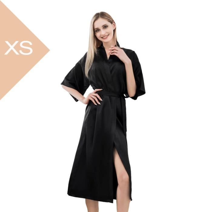 Peignoir Unisexe,Peignoir de Bain Femme Long acve Poches,Micro