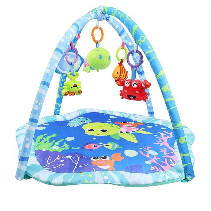 Tapis De Jeux Pour Bebe Tapis D Eveil Pour Enfants Monde De La Mer Dimensions 73 5 X 73 X 49 Cm Cdiscount Puericulture Eveil Bebe
