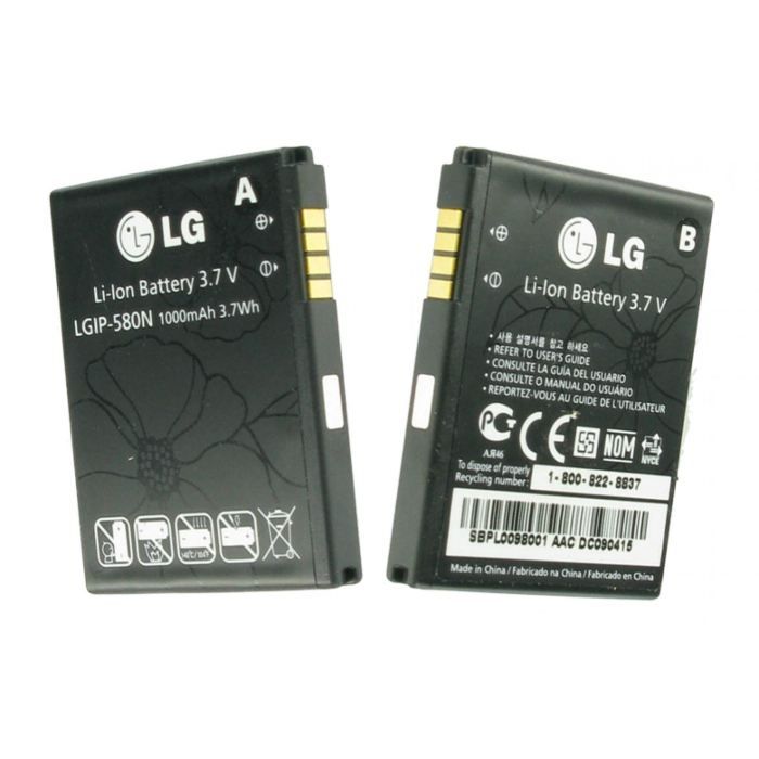 Batterie d'origine lg lgip580n liion 1000 mah Cdiscount Téléphonie