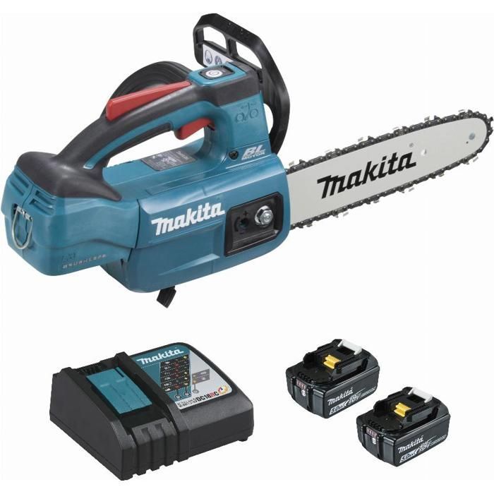 Tronçonneuse d'élagage 18V LXT 25 cm Makita DUC254 Avec 2 batteries 5.0Ah et 1 chargeur rapide DC18RC DUC254RT2 - vue 3