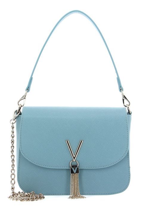 Sac à Épaule Valentino Divina Lady Crossover Bag - Couleur Polvere (Bleu) - Neuf Avec Étiquettes