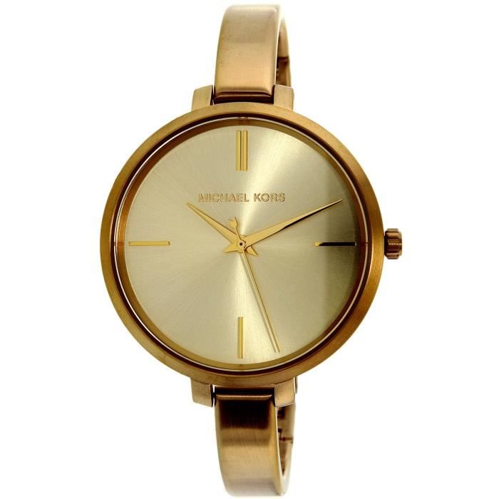 MICHAEL KORS Women s Jaryn MK3546 Gold Stainless Steel Quartz Watch OPVRH Achat vente montre Femme Adulte Jaune Black Friday Cdiscount