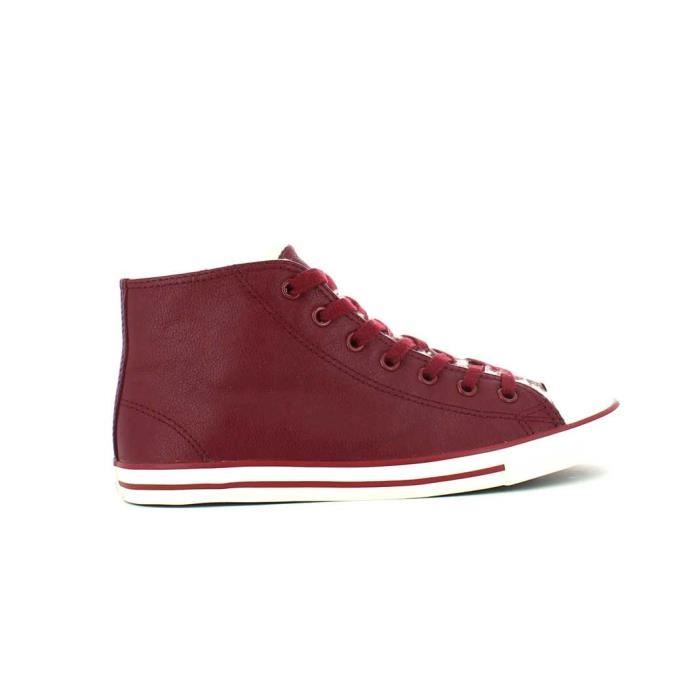 converse cuir marron fourrée