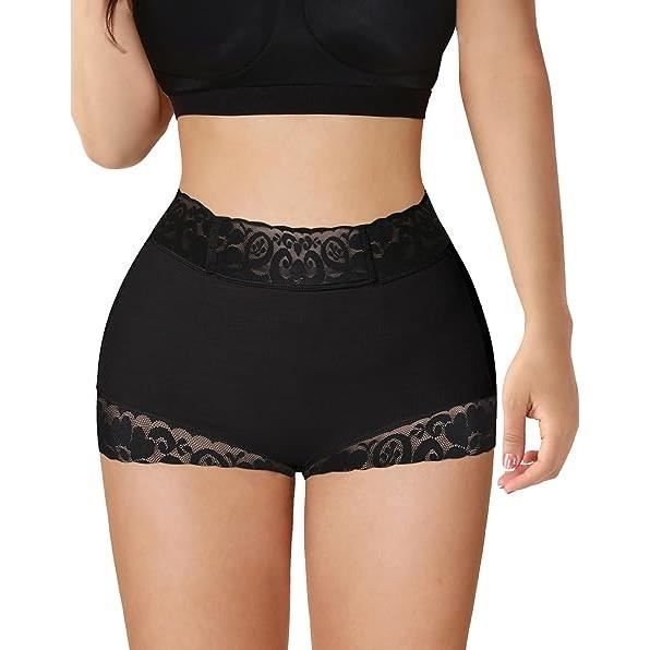 Culotte Sculptante Xnova Femme - Gainant Ventre Plat, Dentelle, Taille Haute, Effet Minceur