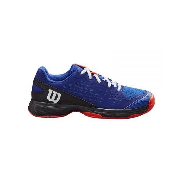 chaussures de tennis de tennis enfant wilson rush pro - blue/black/orange - 33