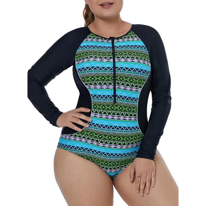 maillot 1 piece manche longue