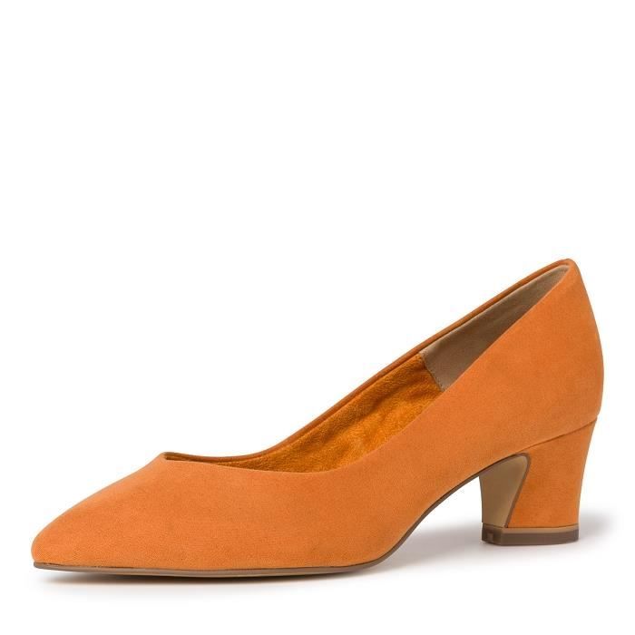 Vagabond Escarpin compens\u00e9 orange clair style d\u00e9contract\u00e9 Chaussures Escarpins Escarpins compensés 