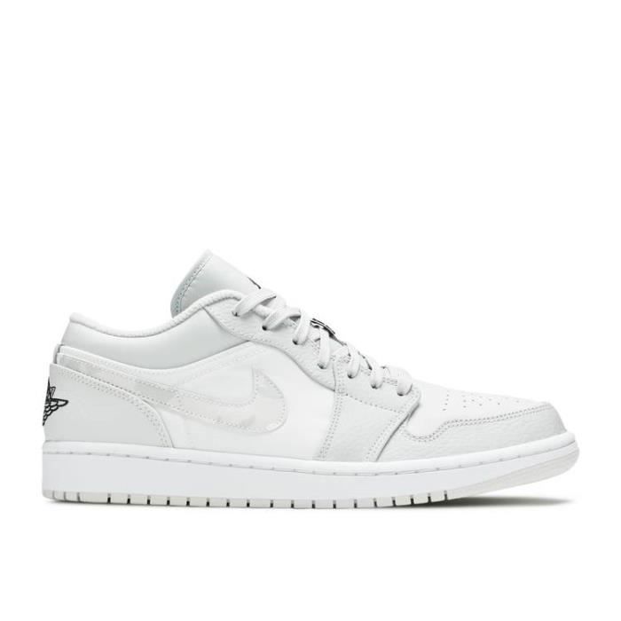 Basket NIKE AIR JORDAN 1 LOW 'WHITE CAMO' Blanc Blanc - Cdiscount Chaussures