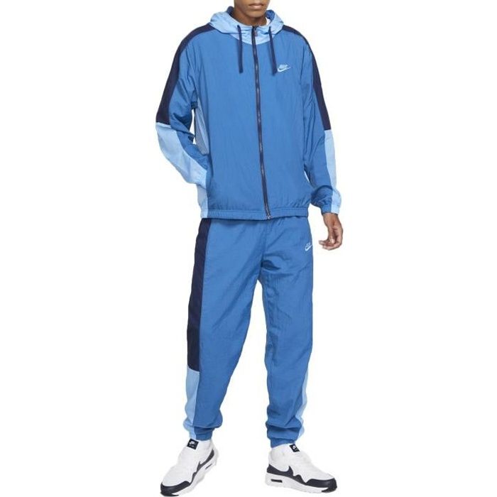 Ensemble de survêtement Nike NSW WOVEN - Homme - Bleu - Football - Manches longues