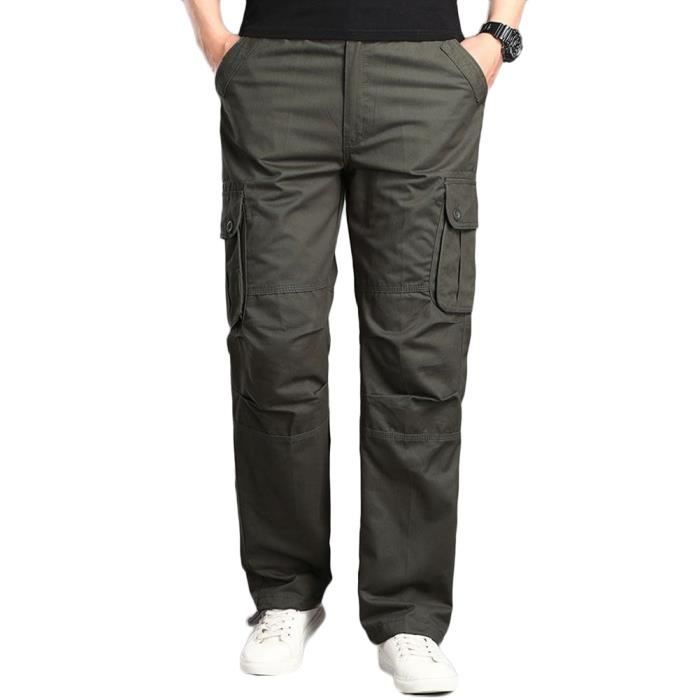 Acheter Pantalon Cargo Pour Hommes Pantalon Décontracté Multi-poches - Foto 3