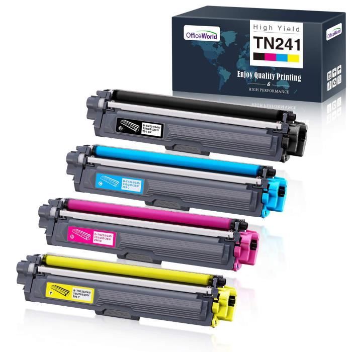 Officeworld TN241 TN245 TN-241BK TN-245BK Cartouche de Toner Brother TN241  TN245 compatible Brother HL-3140CW 3150CDW 3170CDW 9330CD - Cdiscount  Informatique