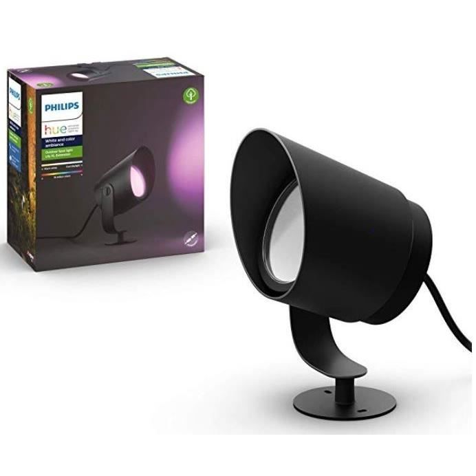 Spot extérieur PHILIPS Hue White and Color Ambiance Lily XL - 15W - Noir