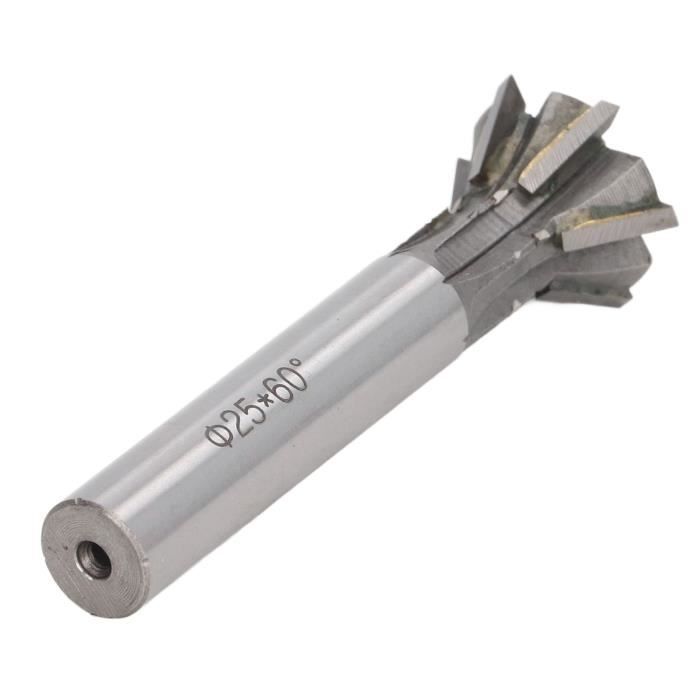 Fraise Droite Carbure Pour Défonceuse - Diamètre 19 Mm, Tige 12.7 Mm, Longueur Coupe 63.5 Mm, Revêtement Jaune