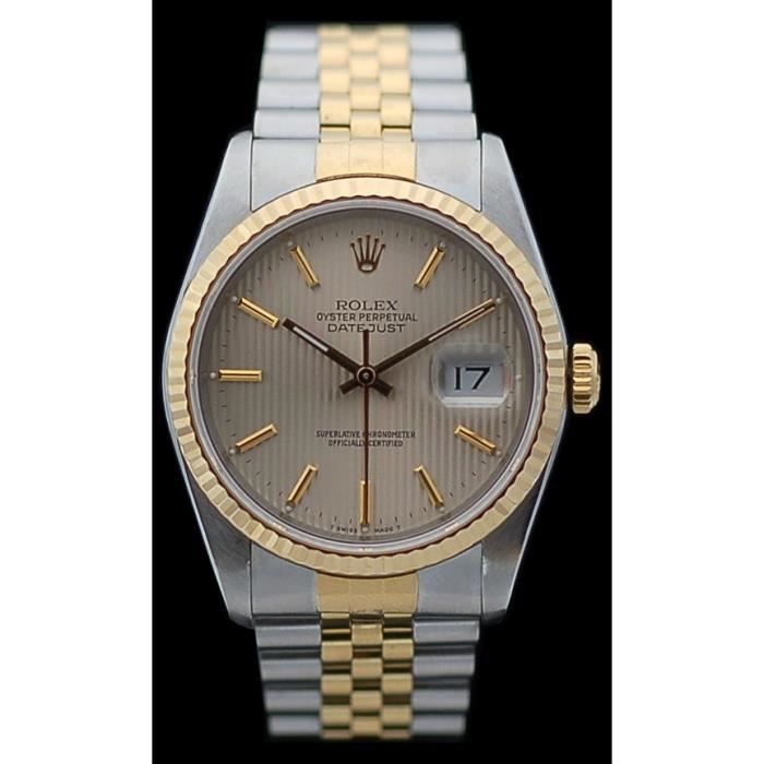 Montre Rolex Oyster Perpetual Datejust or et acier , - Achat/vente montre -  Cdiscount