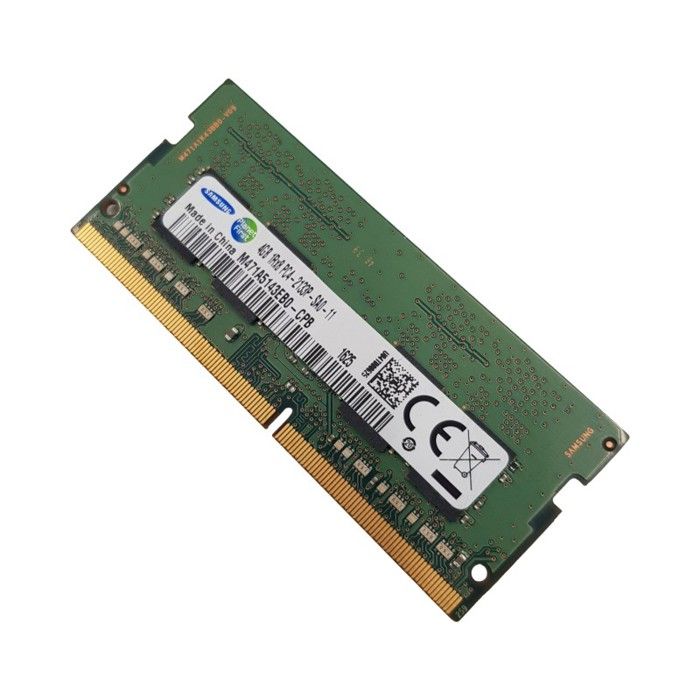 Barrette Mémoire 4Go RAM DDR4 SAMSUNG 4Go 1Rx8 PC4 SO DIMM M471A5143EB0 - vue 2