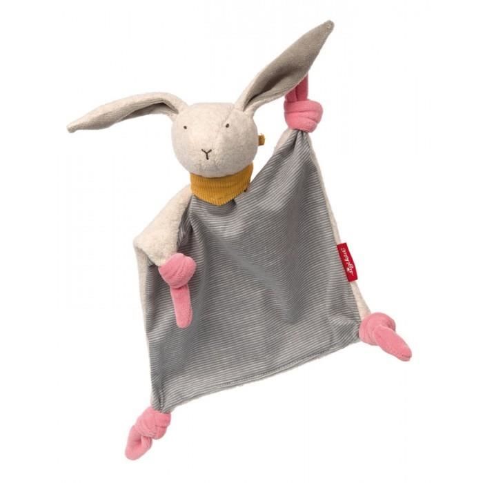 sigikid® Doudou lapin rose/blanc