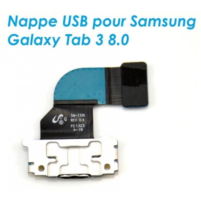Nappe Connecteur De Charge Pour Samsung Galaxy Tab 3 8.0 (T310) – Port De Chargement, Neuf
