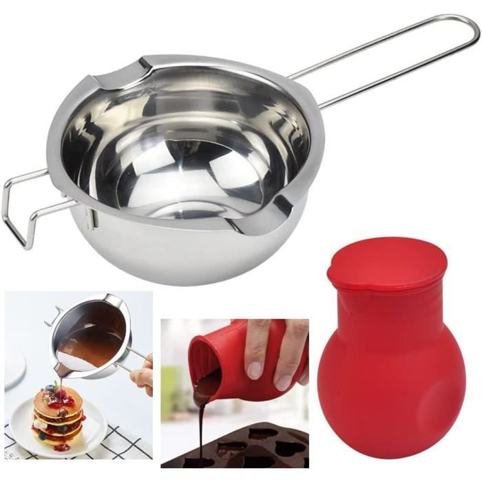 Bain-marie Inox 304 GMMG 400ml - Pour Chocolat, Beurre Et Cire à Bougies