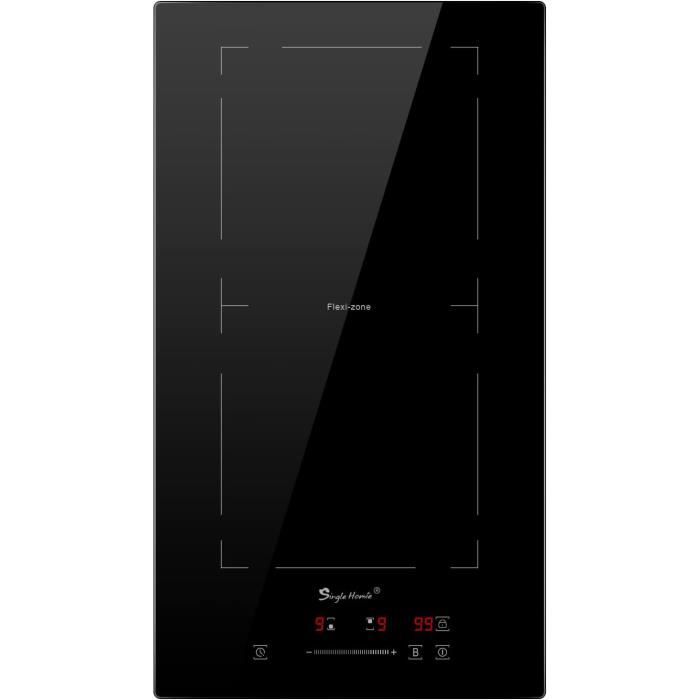 Plaque Induction 2 feux Encastrable, Domino Table de Cuisson à