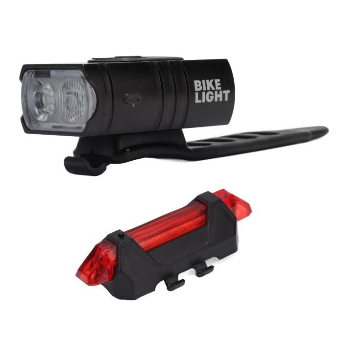 Kit d'éclairage de vélo à LED - TBEST - Lampe Avant De Vélo - Batterie USB - Modes Multiples - Haute Luminosité
