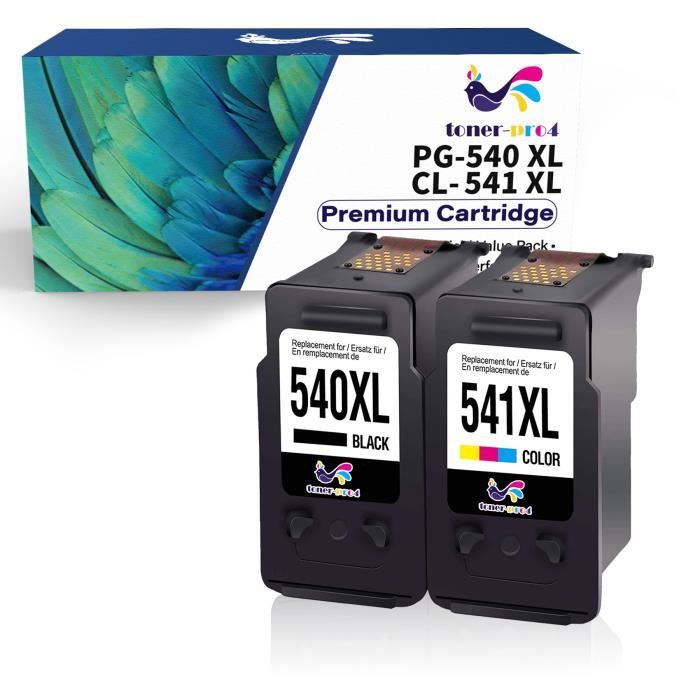 Pack De Cartouches Compatibles Canon 540XL & 541XL - Haute Capacité, Qualité Impression Supérieure Pour PIXMA TS5150, MG3650, MX535 Et Autres