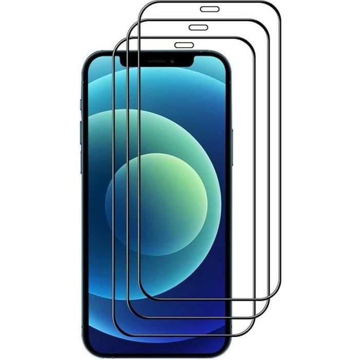 Lot de 3 Protections écran pour iPhone 11 en verre trempé - 9H