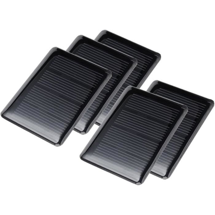 Lot 4 Mini Panneaux Solaires Rond 6V 80mm | Cellules Polycristallines Pour Projets DIY, Jardin, Expériences Scientifiques