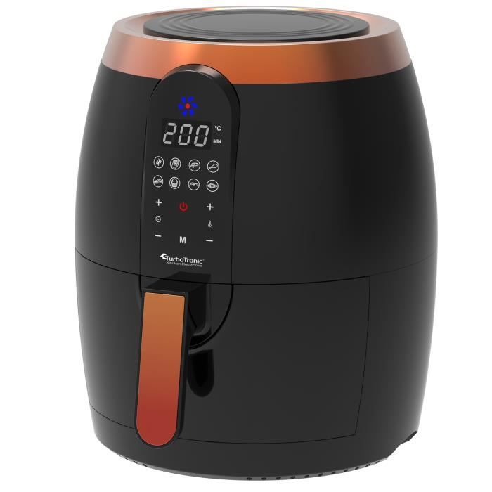 CRUX Marshmello Friteuse à Air Numérique 3.0 QT (Noir) – Cuisson Rapide Et Croustillante
