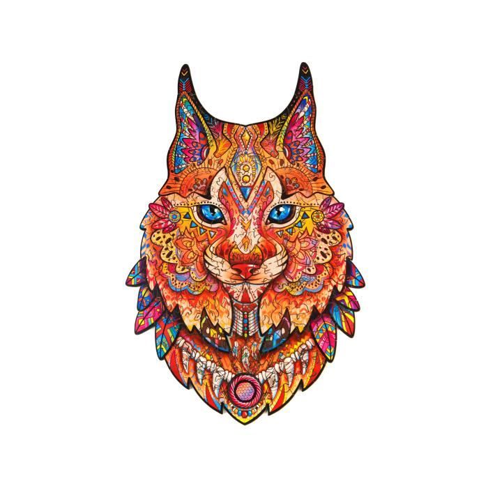 Unidragon Wooden Puzzle Jigsaw Gentle Lynx - S - Cdiscount Jeux - Jouets