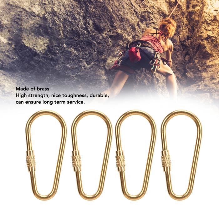 RiToEasysports Clip De Verrouillage à Vis, Anneau Porte-clés