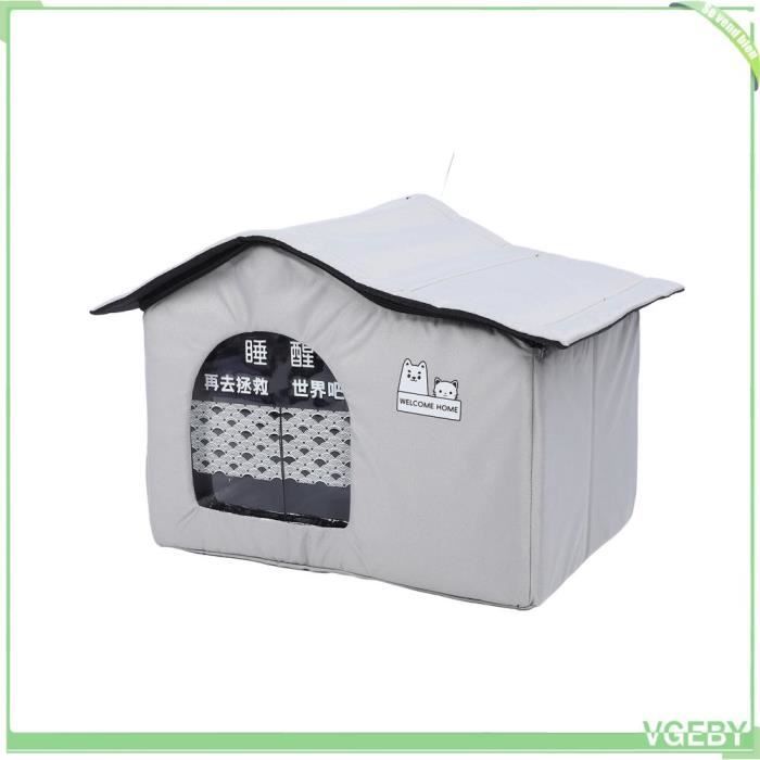 Comparer les prix de Abri rafraîchissant pour chat, Niche ventilée pour animaux domestiques, Abri climatisé pour chien (M)