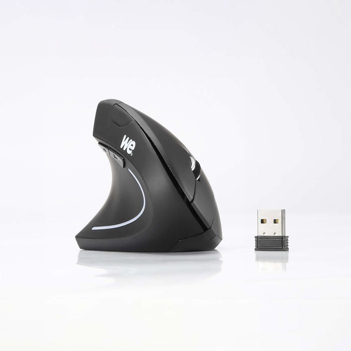 WE Verticale sans Fil Gaucher 5 Boutons 2.4GHz Rechargeable Ergonomique Mouse Verticale Droitier DPI Réglable Porté 10M Prévention du Syndrome de la Neuf - vue 2