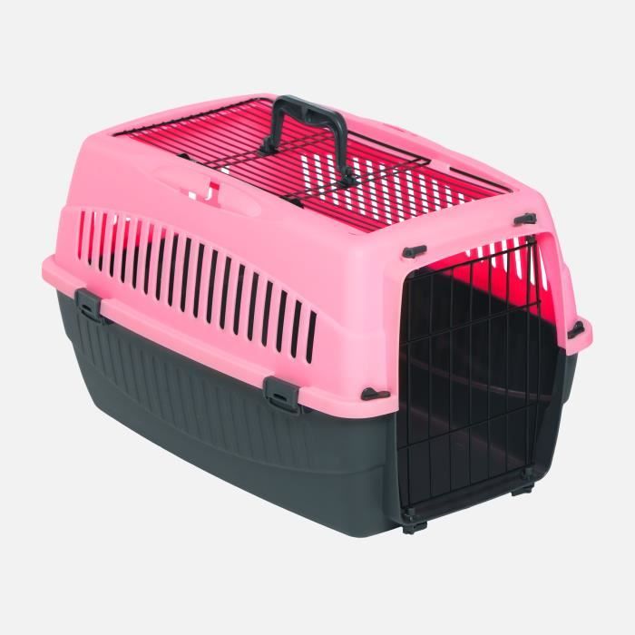 Cage De Transport Pour Chat Wouapy Coloris Rose Cdiscount